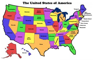 Detailed map of United States
